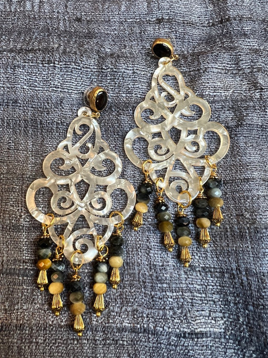 FANCY FALL FLORENTINE EARRINGS
