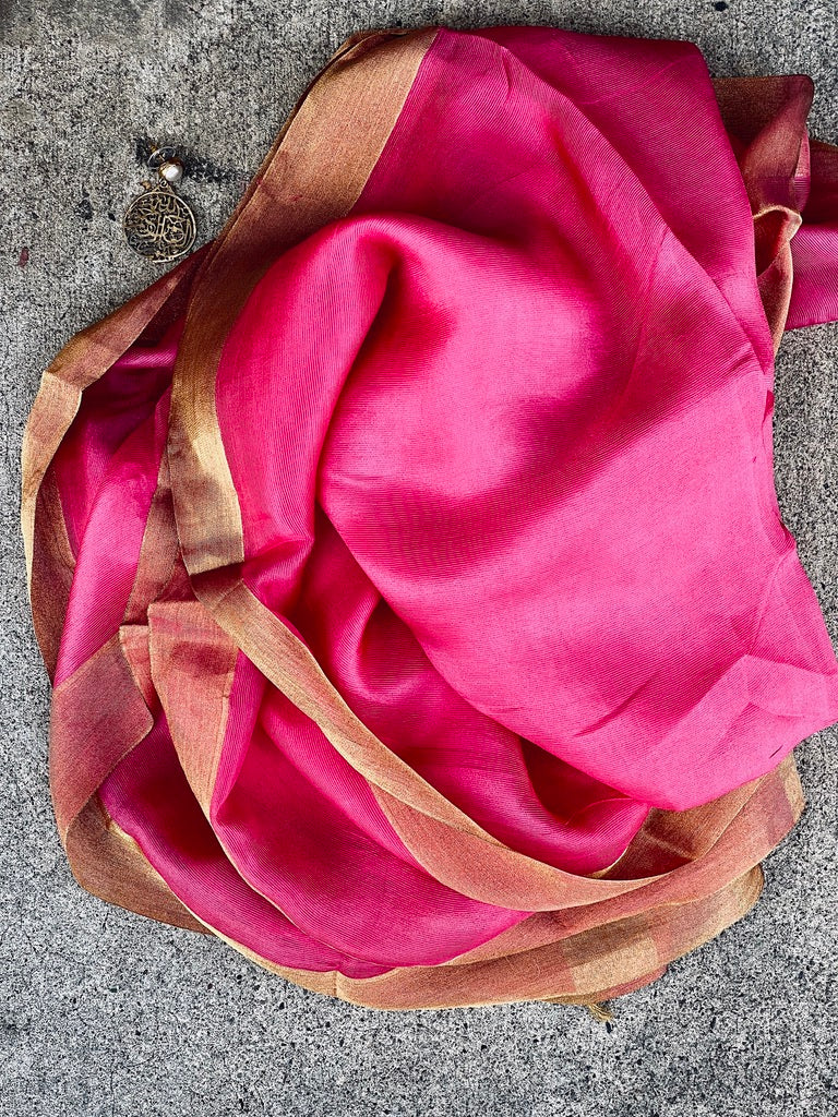 Floral Fuchsia whisper scarf Andrea Serrahn Serrahna
