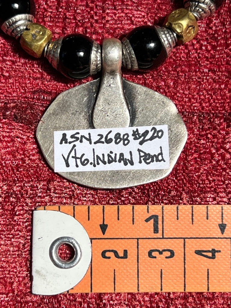 Multicultural Jewels beaded necklace pyrite ring Andrea Serrahn Serrahna