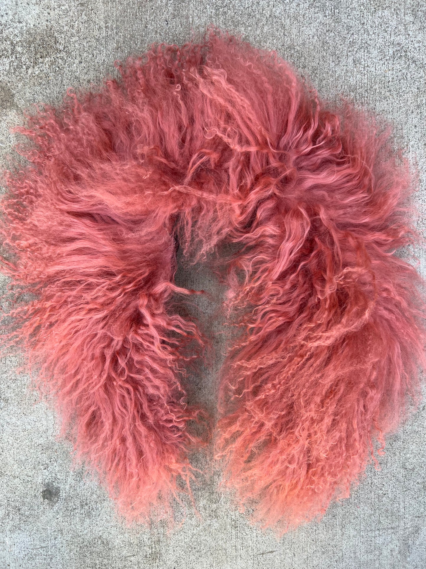 MONGOLIAN LAMB FUR COLLAR