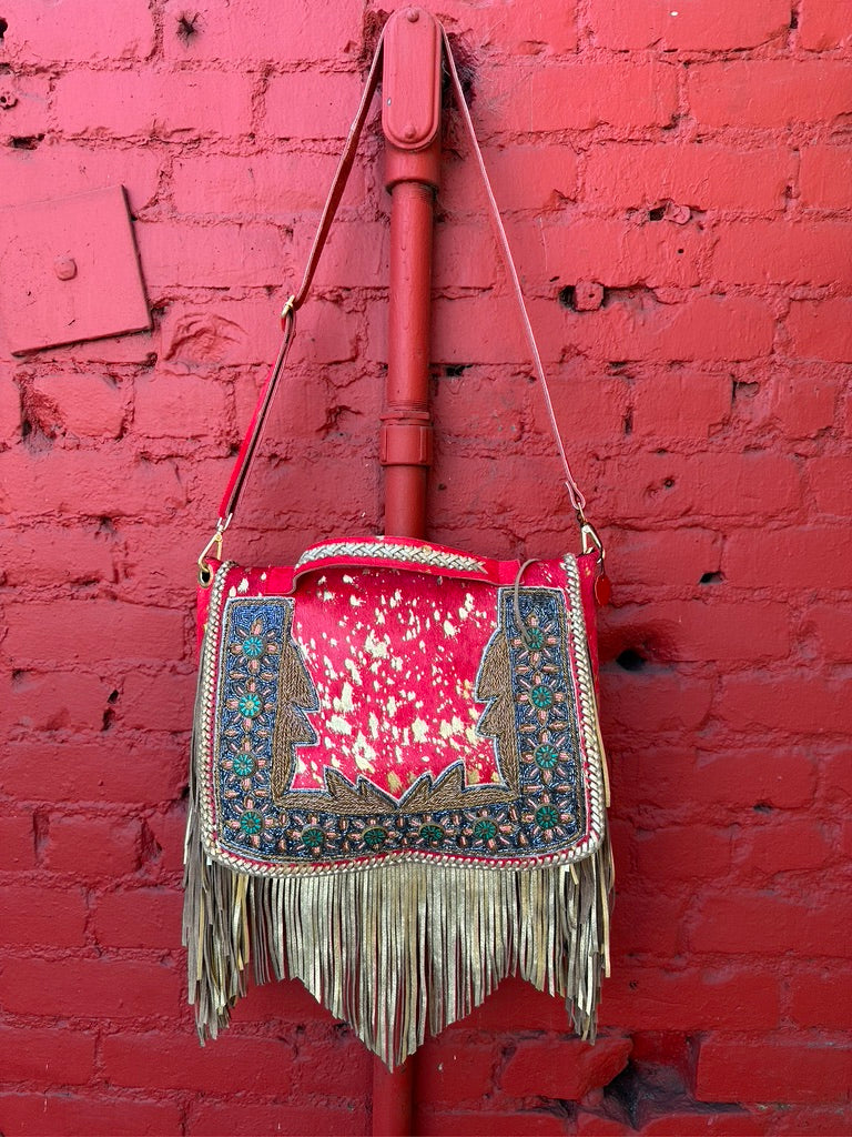 EXQUISITELY BEADED APPALOOSA BAG