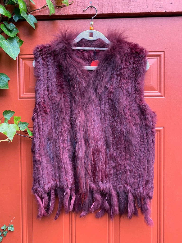 Cabernet rabbit vest Andrea Serrahn Serrahna