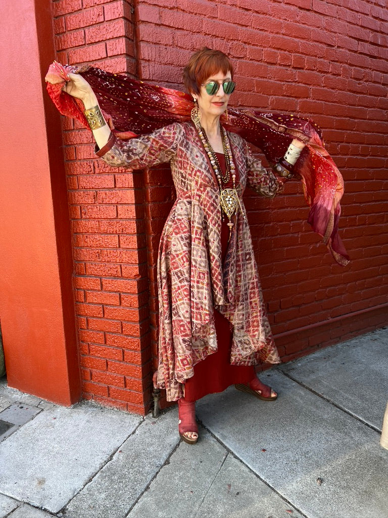 AZEEZA COAT DRESS DIVINE DESERT ROSE
