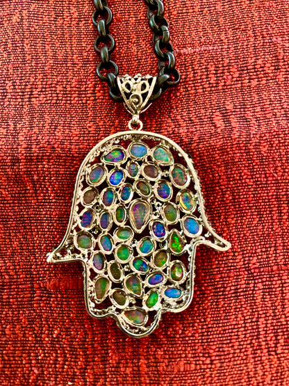 Opal and diamond ruby necklaces Andrea Serrahn Serrahna