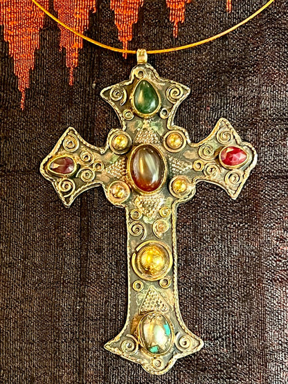 GEM STUDDED CROSSES - Small & Medium