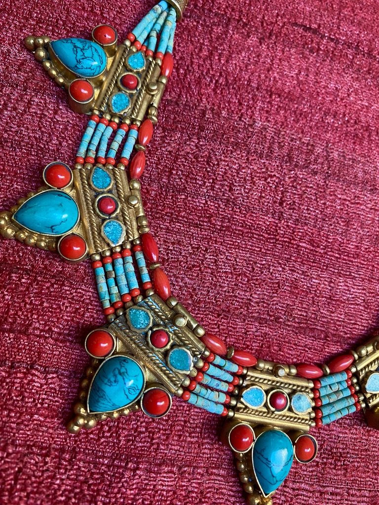 Amazonite Tibetan Coral Turquoise necklaces Andrea Serrahn Serrahna