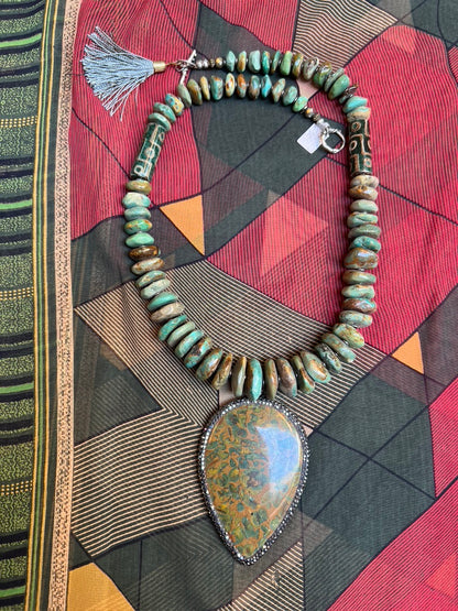 ROUGH & REFINED TURQUOISE NECKLACE