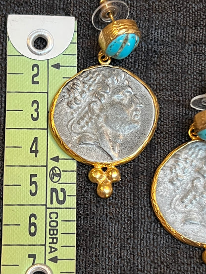 ALEXANDRIA THE GREAT COIN EARRINGS