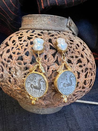 ALEXANDRIA THE GREAT COIN EARRINGS