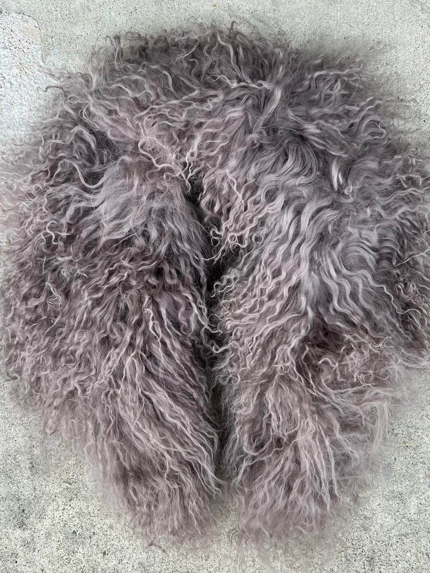 MONGOLIAN LAMB FUR COLLAR